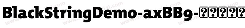 BlackStringDemo-axBB9字体转换