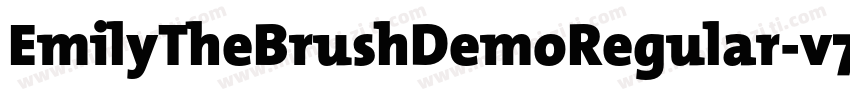 EmilyTheBrushDemoRegular-v7n9字体转换