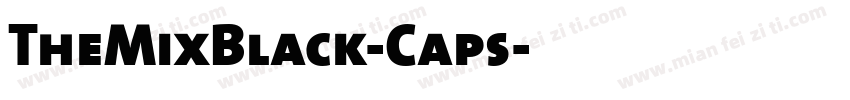 TheMixBlack-Caps字体转换