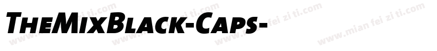 TheMixBlack-Caps字体转换
