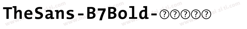 TheSans-B7Bold字体转换