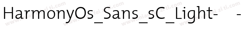 HarmonyOs_Sans_sC_Light-亮体字体转换