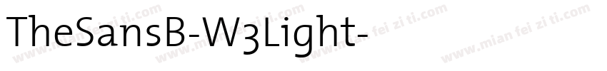 TheSansB-W3Light字体转换