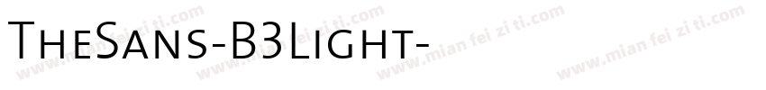 TheSans-B3Light字体转换