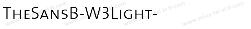 TheSansB-W3Light字体转换