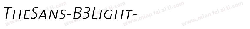 TheSans-B3Light字体转换