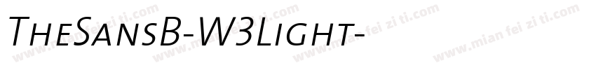 TheSansB-W3Light字体转换