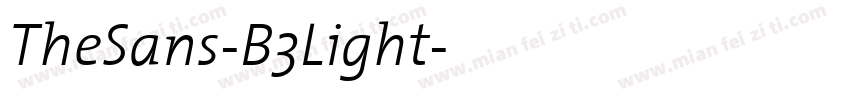 TheSans-B3Light字体转换