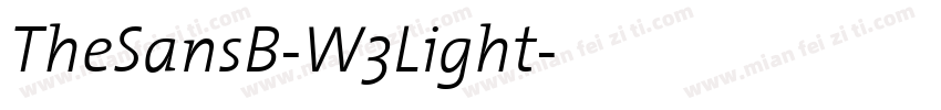 TheSansB-W3Light字体转换