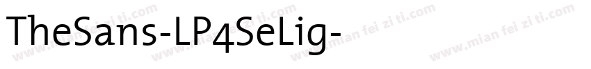 TheSans-LP4SeLig字体转换