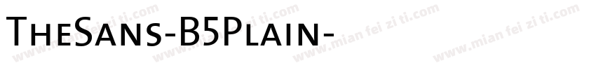 TheSans-B5Plain字体转换
