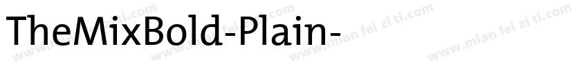 TheMixBold-Plain字体转换