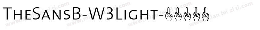 TheSansB-W3Light字体转换