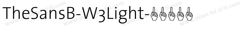 TheSansB-W3Light字体转换
