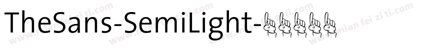 TheSans-SemiLight字体转换
