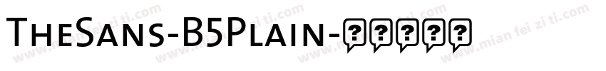 TheSans-B5Plain字体转换