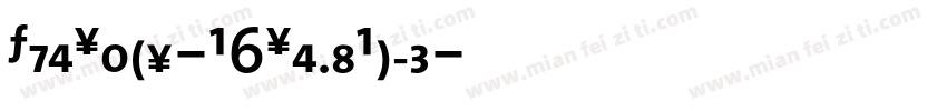 TheSans-B6SemiBold字体转换
