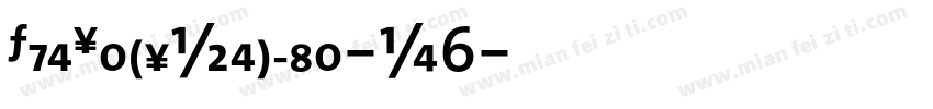 TheSansVeolia-W6字体转换
