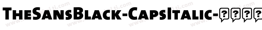 TheSansBlack-CapsItalic字体转换