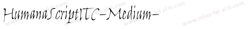 HumanaScriptITC-Medium字体转换