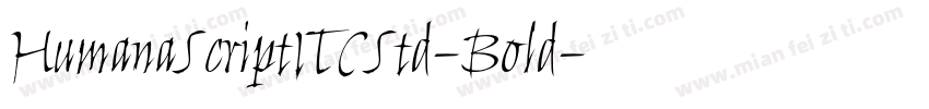 HumanaScriptITCStd-Bold字体转换