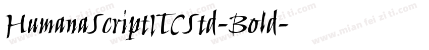 HumanaScriptITCStd-Bold字体转换