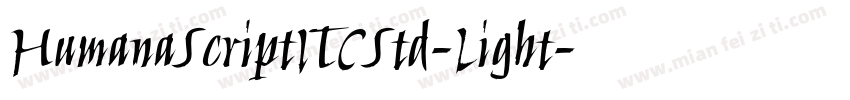 HumanaScriptITCStd-Light字体转换