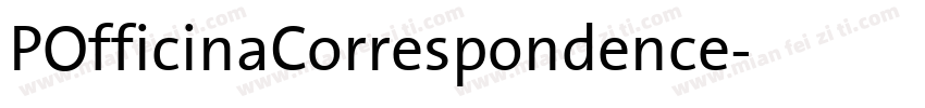 POfficinaCorrespondence字体转换
