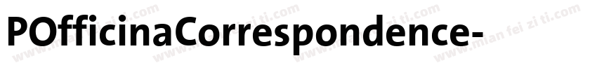 POfficinaCorrespondence字体转换