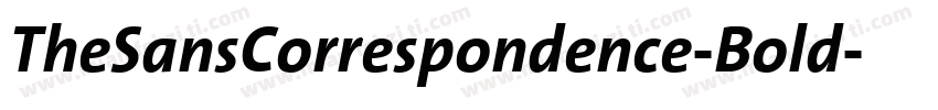 TheSansCorrespondence-Bold字体转换