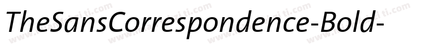 TheSansCorrespondence-Bold字体转换