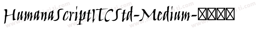 HumanaScriptITCStd-Medium字体转换