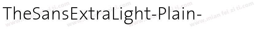 TheSansExtraLight-Plain字体转换