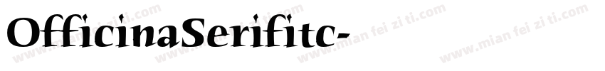 OfficinaSerifitc字体转换