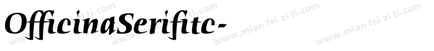 OfficinaSerifitc字体转换