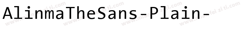 AlinmaTheSans-Plain字体转换