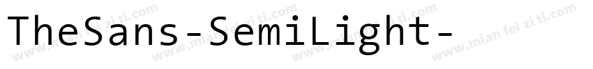 TheSans-SemiLight字体转换