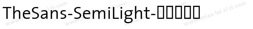 TheSans-SemiLight字体转换