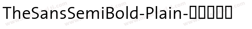 TheSansSemiBold-Plain字体转换