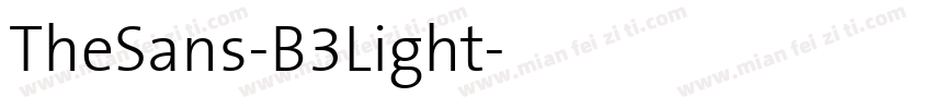 TheSans-B3Light字体转换