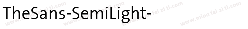 TheSans-SemiLight字体转换