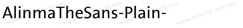 AlinmaTheSans-Plain字体转换