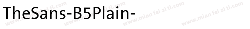 TheSans-B5Plain字体转换