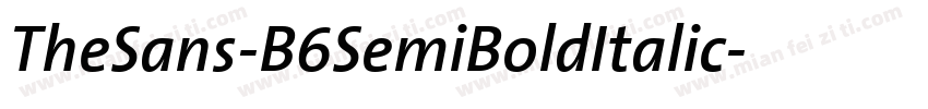 TheSans-B6SemiBoldItalic字体转换