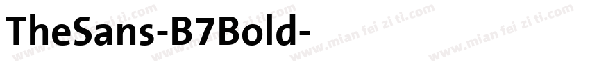 TheSans-B7Bold字体转换