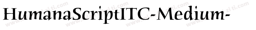 HumanaScriptITC-Medium字体转换