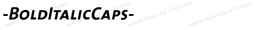 -BoldItalicCaps字体转换