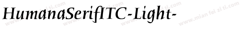 HumanaSerifITC-Light字体转换