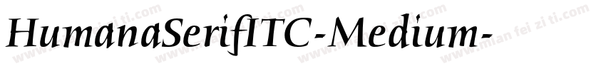HumanaSerifITC-Medium字体转换