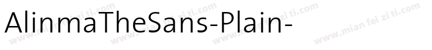 AlinmaTheSans-Plain字体转换
